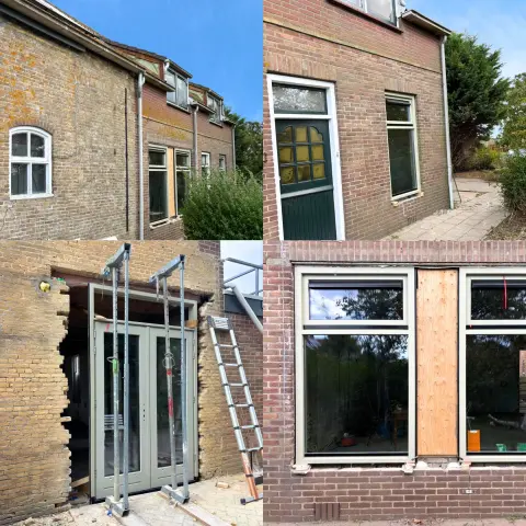 Renovatie en kozijnen vervangen door V&V Bouw in Kerkwerve